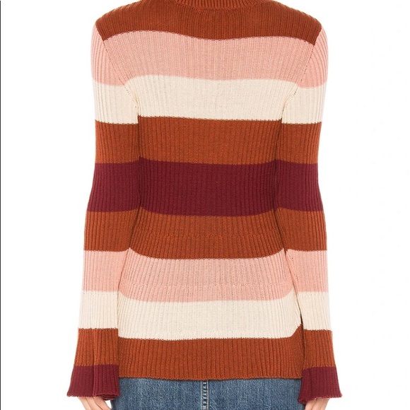 Tularosa courage sweater Burgundy stripe - Picture 3 of 3